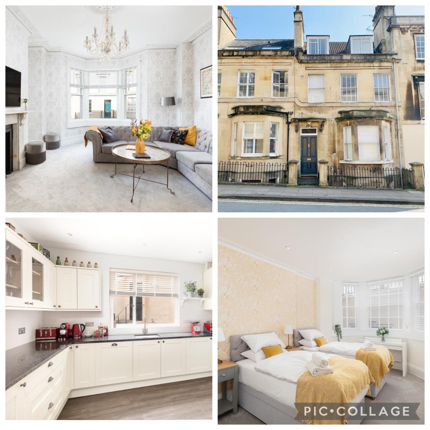 5 Bedroom Magnificent Georgian Townhouse- City Centre Bath Esterno foto